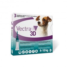Vectra 3D dog S 4 - 10 kg 3 pipety